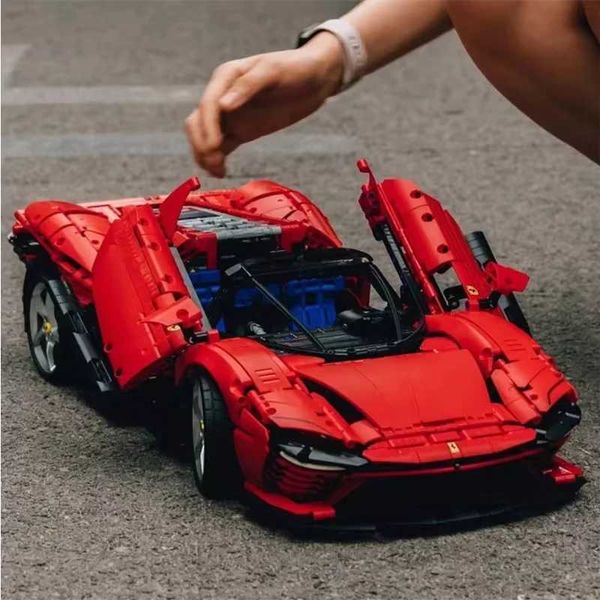 Blocks Blocks 3778 pieces of Daytona SP3 supercar model building blocks sports car toys childrens birthday giftsY241105ZRH7 S2412192