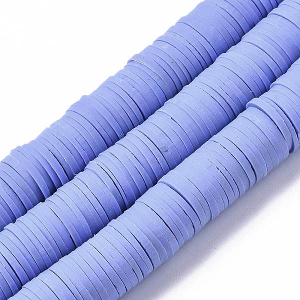 Flat Round Handmade Polymer Clay Beads