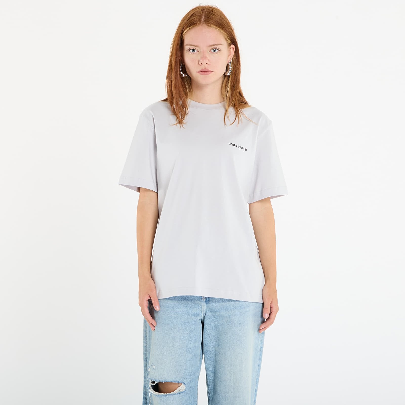 T-paita Daily Paper Matchstick Shield Ss T-Shirt Micro Chip Grey M