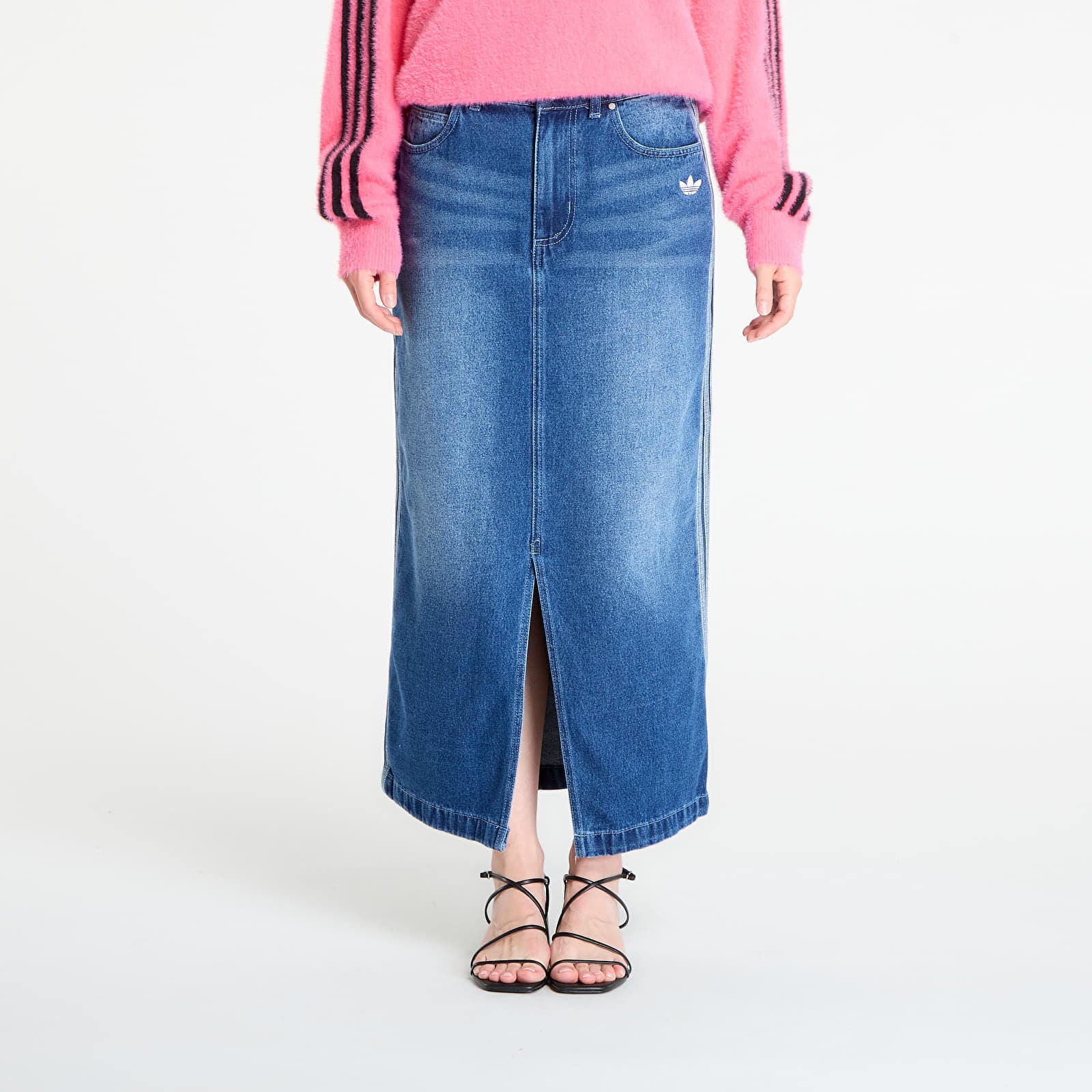 Skjørt adidas Adicolor 3-Stripes Denim Pencil Skirt Indigo Denim 38