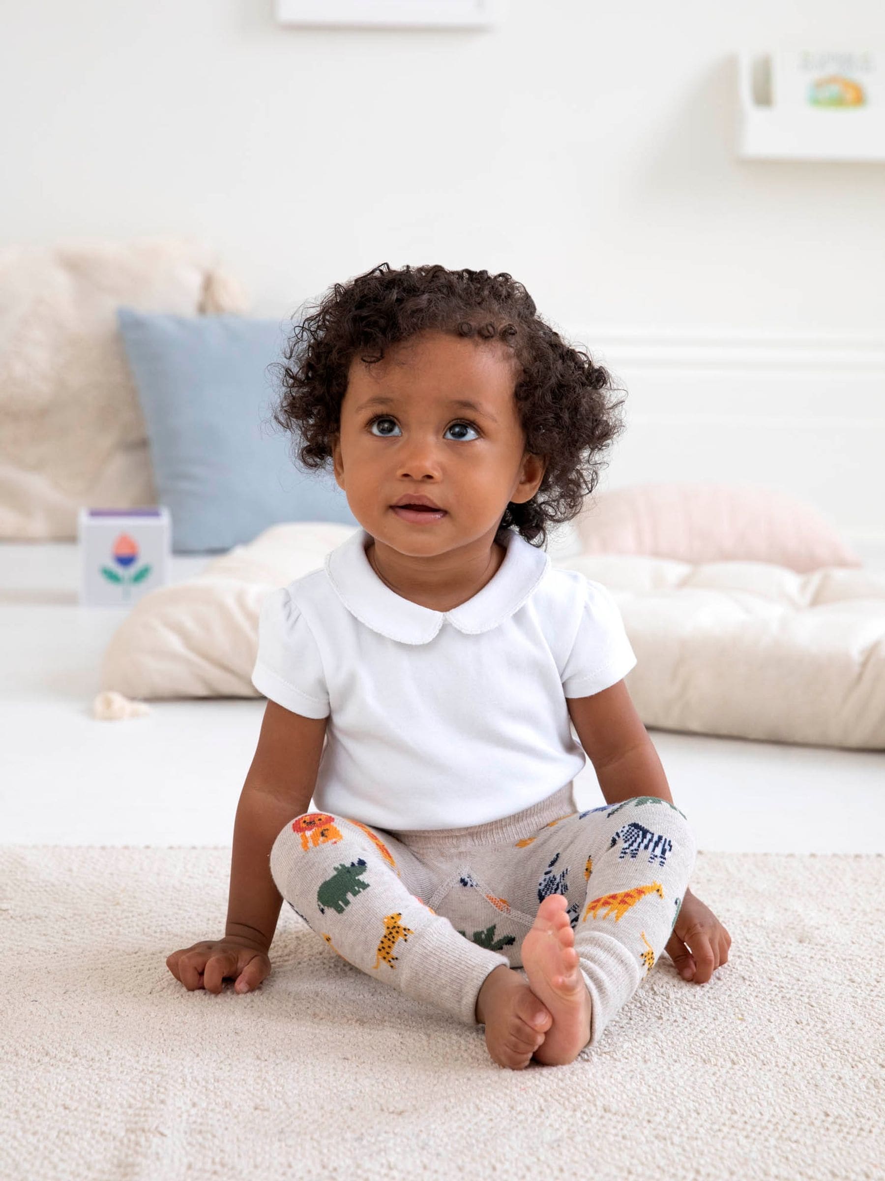 Natural Safari Knitted Leggings 0-6 Mths