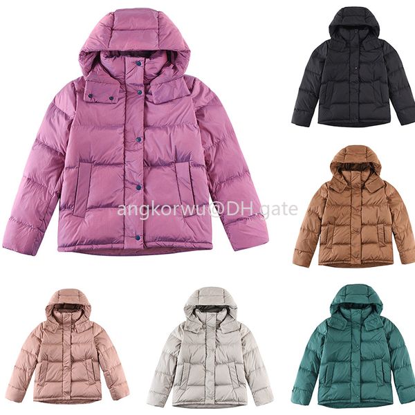 L Designer Puffer Jacket Womens New Double Placket Stand Collar Fall Winter Warm Yoga Down Jacket Casual Versatile Waterproof Windproof Coat