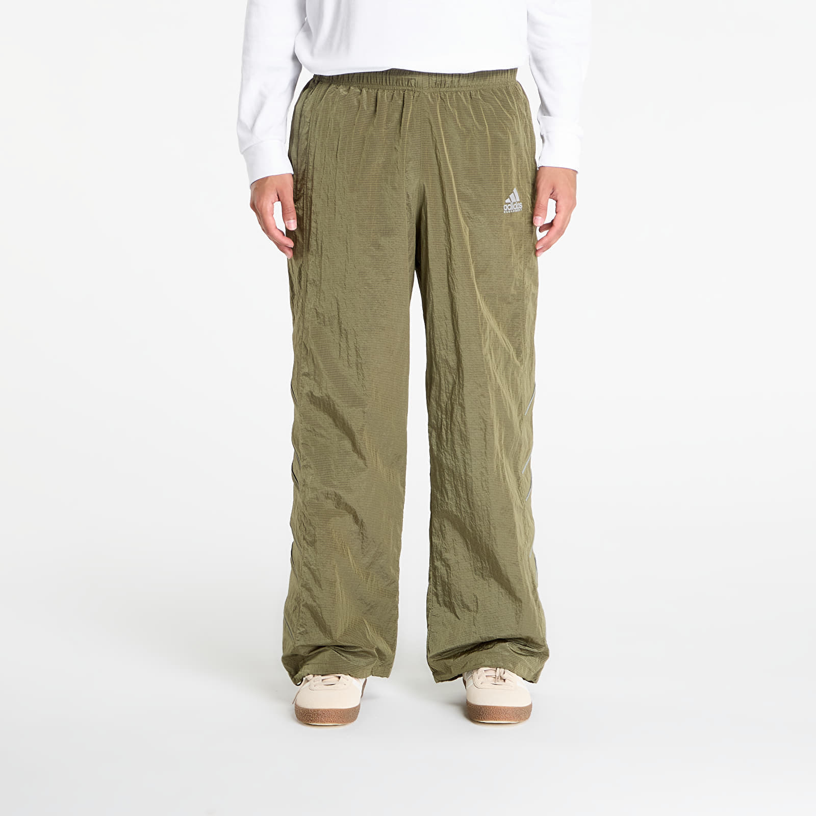 Byxor adidas Equipment Football Track Pant Focus Olive- Lucid Pink XXL