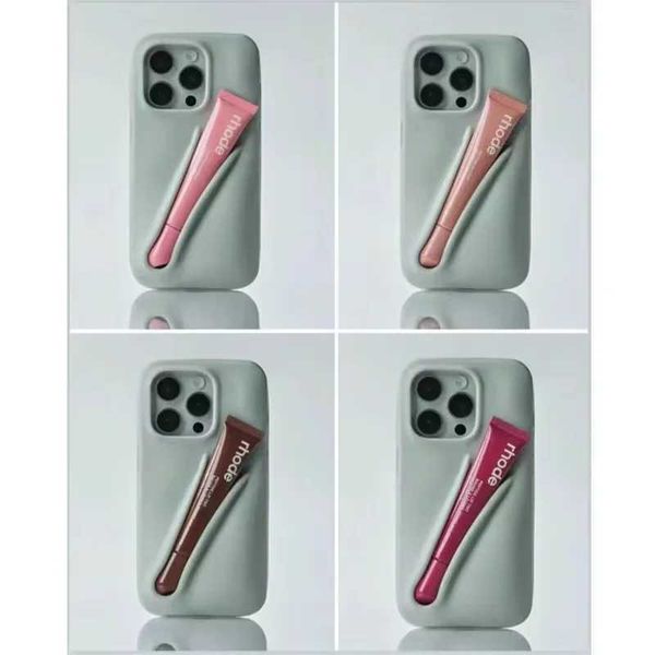 Cell Phone Cases Can install lipstick case and soft silicone phone case suitable for iPhone 16 15 Promax 14 Plus 13 Pro12 11 Q250103