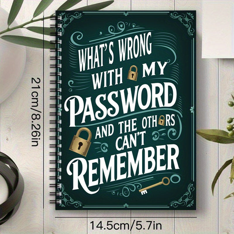 TEMU Password Notebook With Design - 70 Pages, Suitable For Secure Internet And Computer Login, Usernames & - Home Or Office-, Password Book, Office