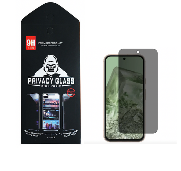 Privacy Tempered Glass Screen Protector Anti spy Saver for Google Pixel 8 7A 6A 6 PRO 8A With Retail Package