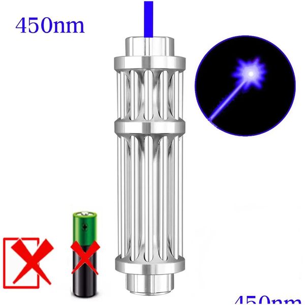 Laser Pointers Powerf Blue Pointer 10000M High Burning Matches Tactics Green Torch Visible Focus Focusable Drop Delivery Electronics Otu