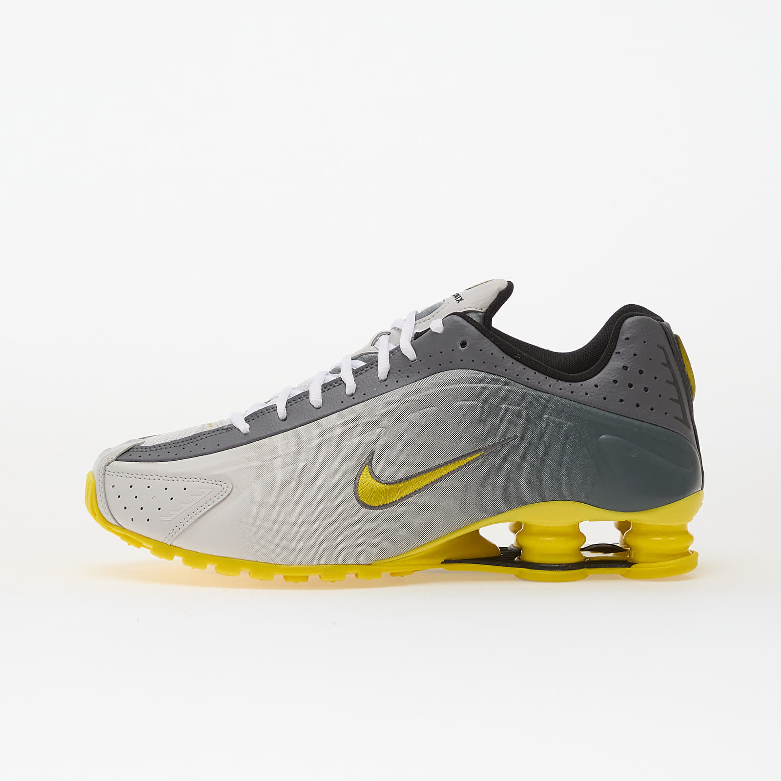 Sneakers Nike Shox R4 Se Vast Grey- Brt Citron-Lt Graphite-Smoke Grey-White-Black EUR 47.5