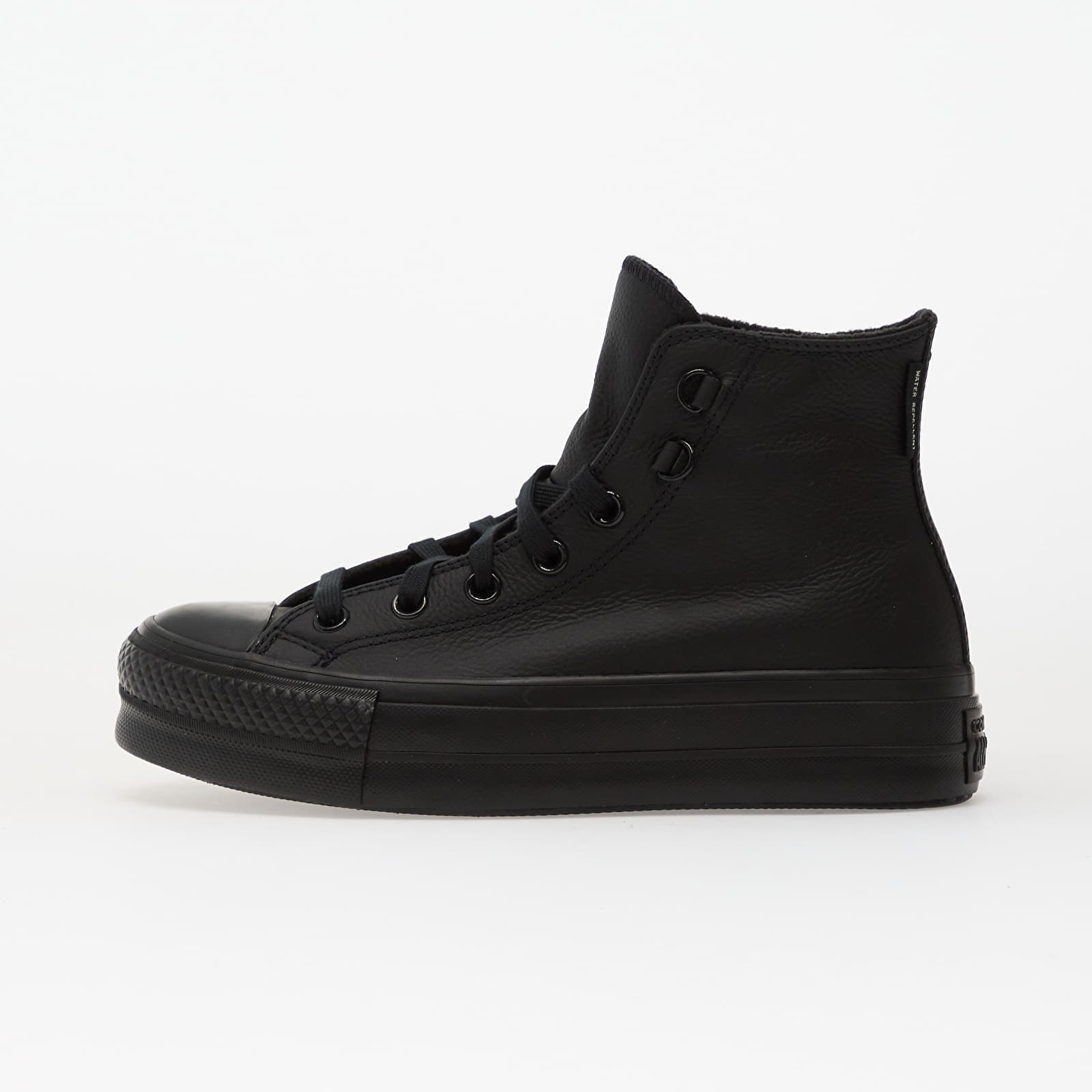 Sneakers Converse Chuck Taylor All Star Lift Platform Leather Hi Black- Black- Black EUR 42