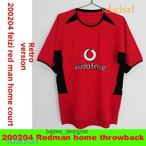 Bikinis Set Mens Tracksuits 2002s Temporada Red Man Main Stadium Jersey Vintage Small Lo Nerduo Soccer Shirt Futebol Uniform Retro Sportswea