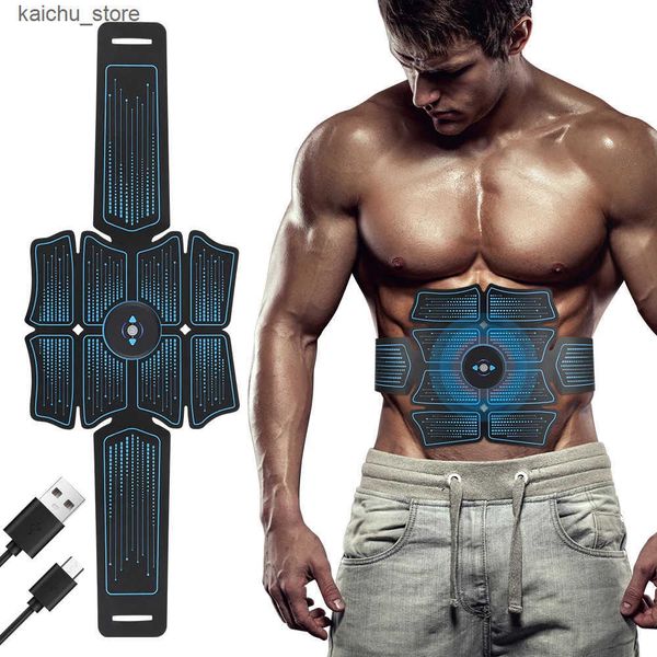 Electric massagers Electric Abdomen Body Slimming Belt Muscle Stimulator Muscle Exercise Massager Slimming Massager Fitness Abdominal Exerci
