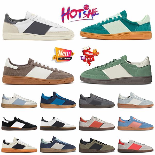 Fashion Top Quality Handball speziale Designer Casual Shoes Platform Sporty & Rich Suede Flat spezialsneakers Womens Mens Low Clear Pink Arc