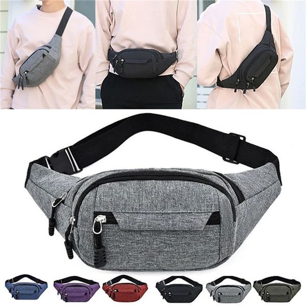 Hip Belly Banana Bum Chest Belt For Men Women Waist Bag Male Female Fanny Pack Pouch Murse Purse Kidney Row Bumbag 241118