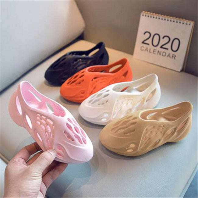 Fashion Children Sandals Boys Girls Summer Beach Slides Baby Toddler Little Big Kids Slip-On Foam Slippers Lightweight Closed Toe Shoes