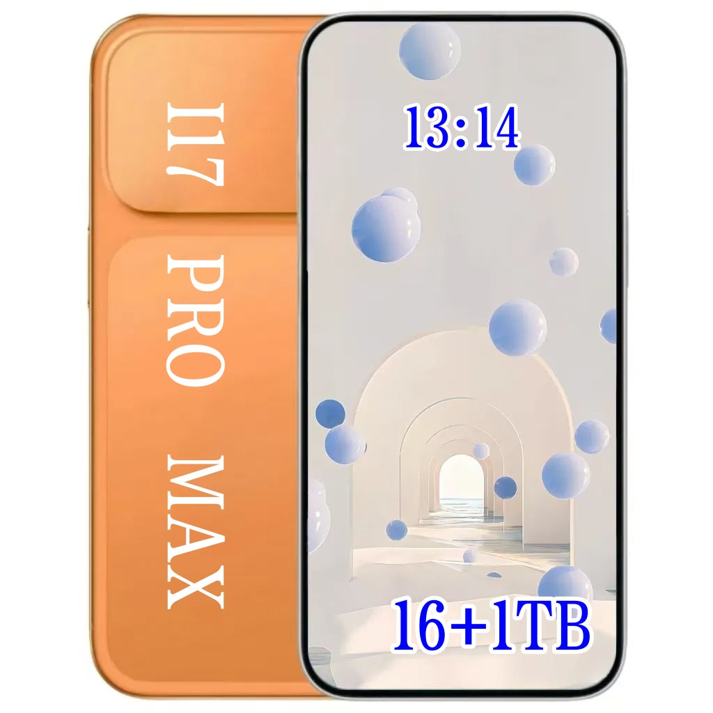 I17 pro max is suitable for unlocking smartphones using I17 I16 Pro Max, 4G 5G, 16GB RAM, 1TB facial recognition, and smartphones in Cellphone