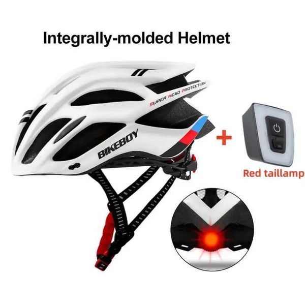 Cycling Helmets MTB Bike Helmet With Taillamp For Men Women Sport Cycling Helmet Adjustable Mountain Road Soft Pad Safety Hat Accessories z2