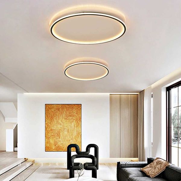 LED Ceiling Chandelier Nordic Simple Round Ceiling Lights Living Dining Room Bedroom Corridor Home Indoor Nordic Lamps Lighting Z250120