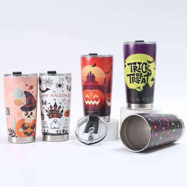 Stainless Steel D Creative Mugs Insulated Printed Beer Halloween Large Capacity Oz Travel Car Cups