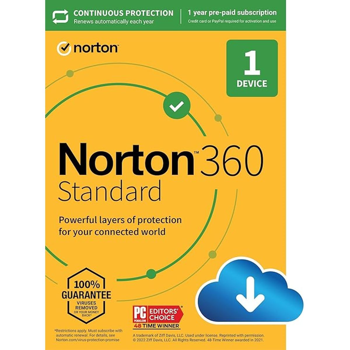 Norton™ 360 Standard Security Digital Software - 2024 Ready (1 Device/12 or15-Month) - DIGITAL-NORTON360-STAND-1D12M