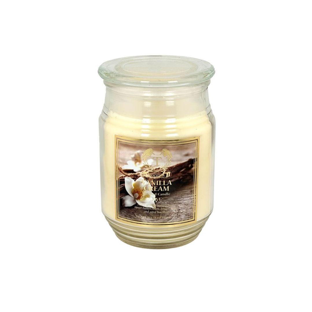 Toccata™ Aroma Scented Candles, 18 oz. (1 or 8-Pack) - Vanilla Cream