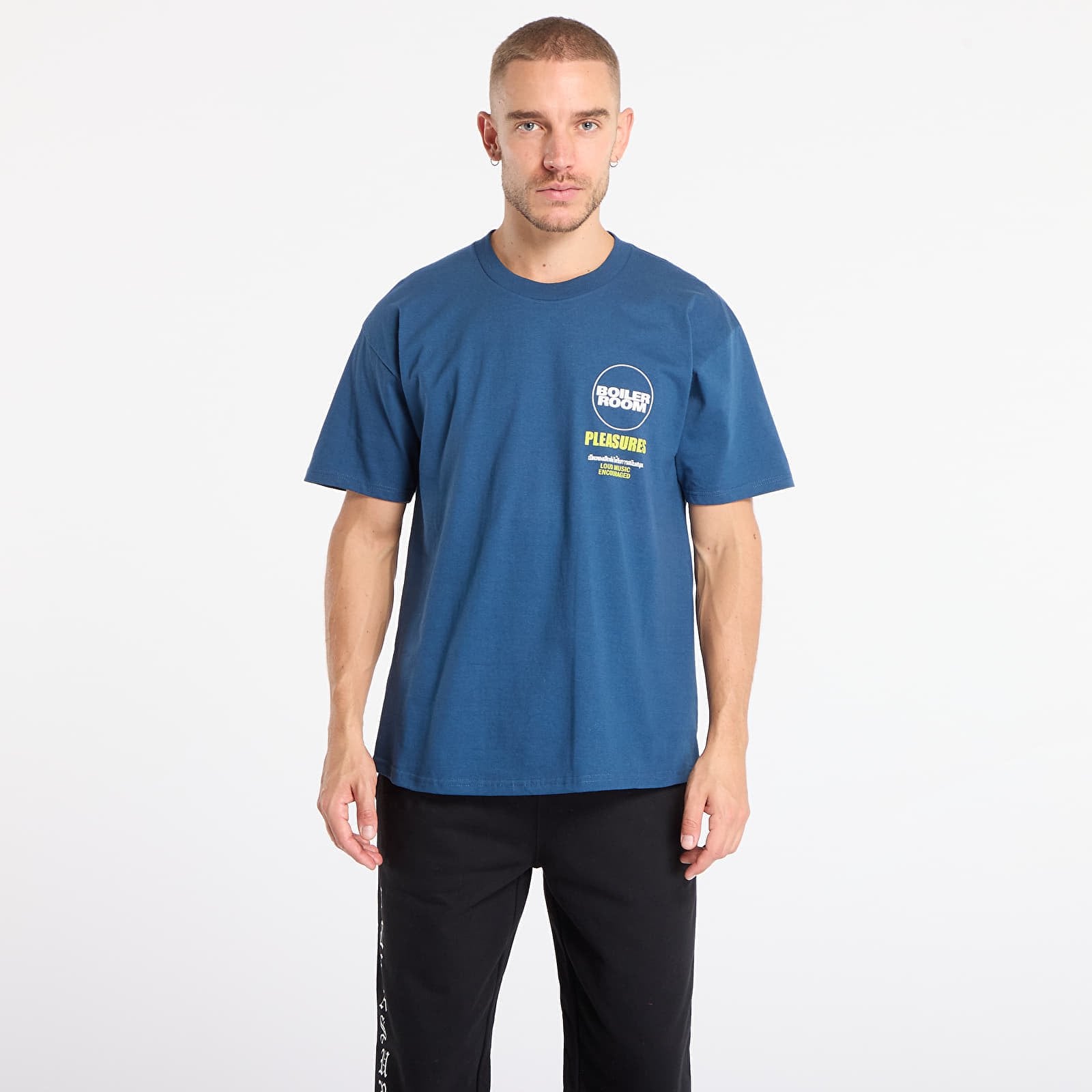 T-shirt PLEASURES Turntable T-Shirt Blue L