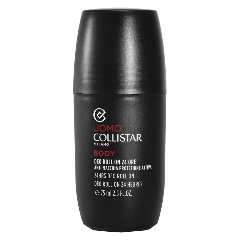 Collistar Deodorant pentru bărbați Roll On 24 de ore Protecție activă împotriva petelor 75 Ml
