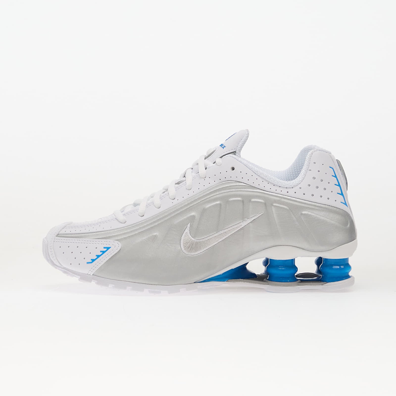 Sneakers Nike Shox R4 White- Metallic Silver-Blue Hero EUR 44