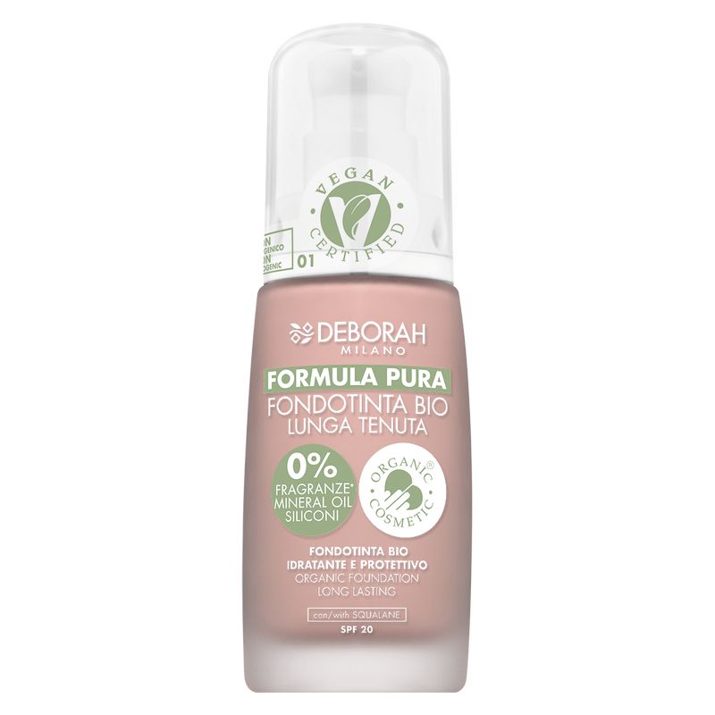 Deborah Pure Formula Organic Long Lasting Foundation 01 (30 ml)