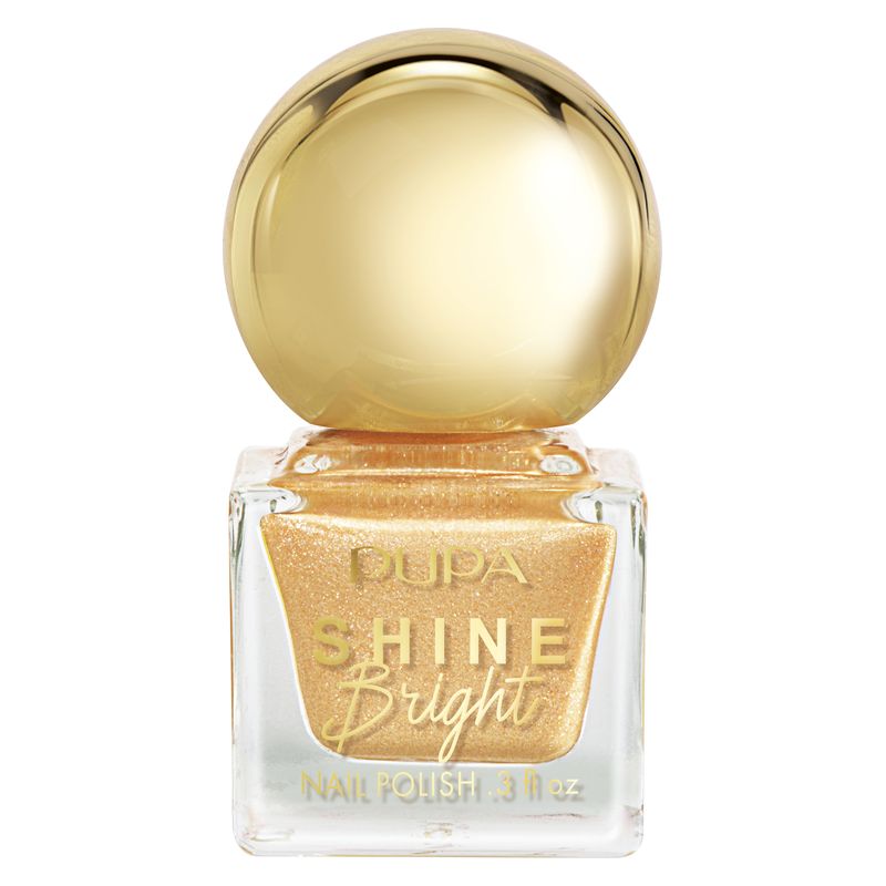 Pupa Shine Bright 3D Effect Glitter Nagellack 001 - Golden Sand (9 Ml)