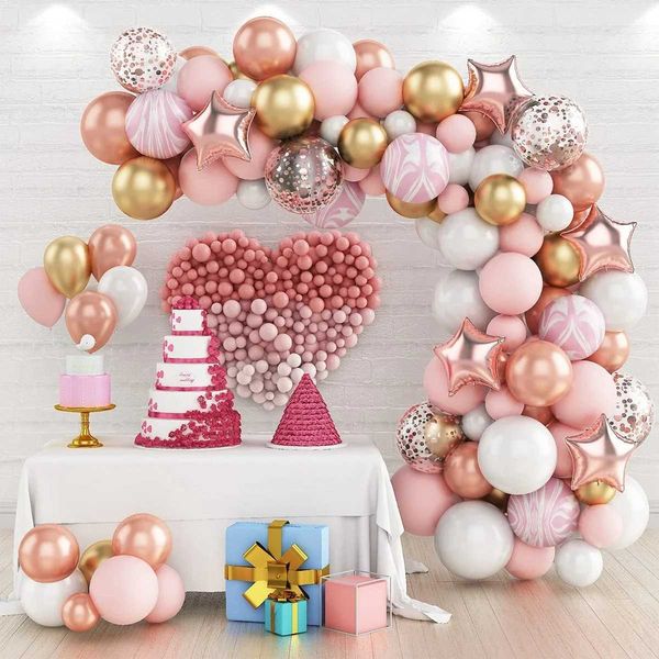 Macaron Balloon Garland Arch Kit for 1st Birthday Par Decoration. Perfect for Kids Wedding Baby Shower and Confetti Latex BaT250205