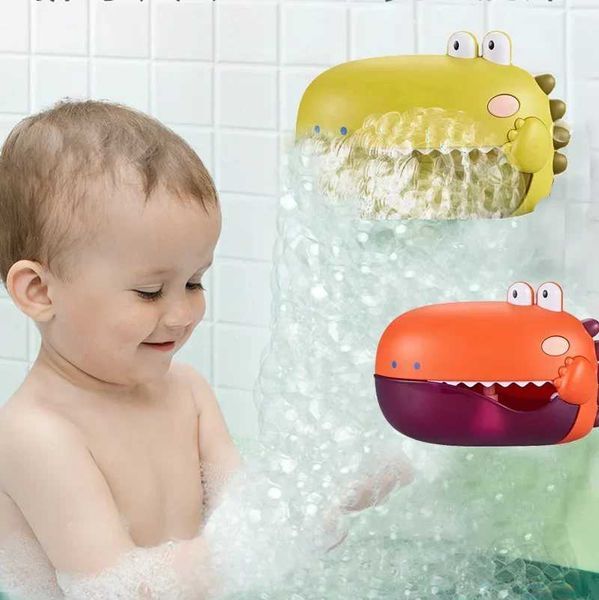 Dinosaur Bath Toys Bubble Machine Music Bathtub Soap Machine Automatic Bubble Maker Baby Bathroom Funny Toy for Children C241121