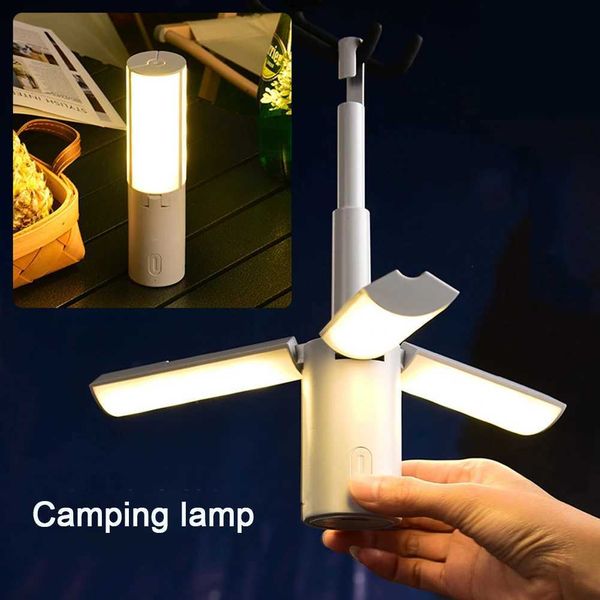 Folding outdoor portable charging cam flashlight RGENCY lamp high-intensity lighting dimming tent pendant light M241121