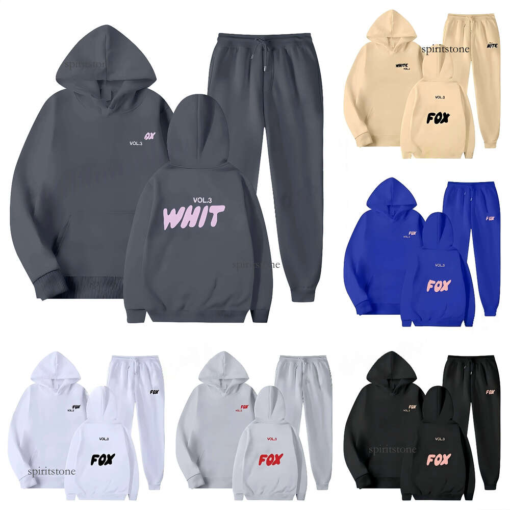 white foxness Women Tracksuits Two Pieces Set 2025 New Summer Autumn Hoodie White Foxliness Set Fashion Sporty Short Sleeve Pullover Shorts Set c63