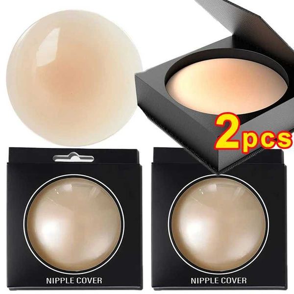 2pcs-box Reusable Silicone Nipple Cover Self Adhesive Women Invisible Bra Breast Chest Pasties Pad Sticker Intimates Accessories Y240902