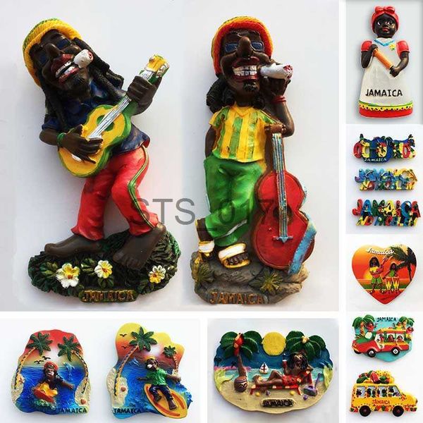 Fridge Magnets Jamaica Fridge Magnets Tourist Souvenirs Magnetic Refrigerator Stickers 3d Stereo Sticker Home Decoration Crafts Travel Gifts