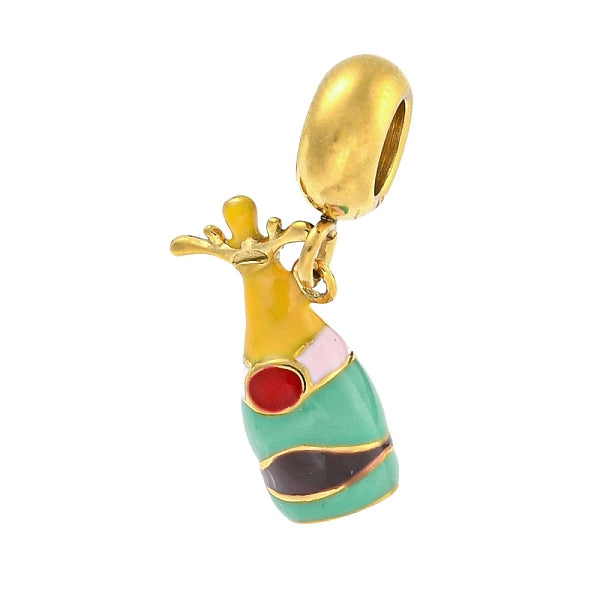 Breloques pendantes européennes en acier inoxydable 304 émaillé