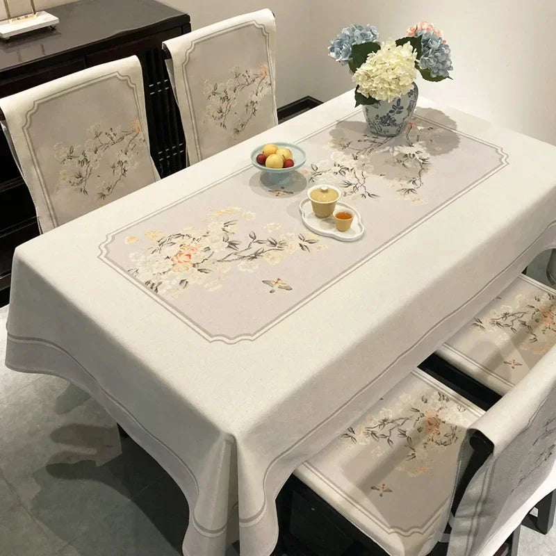 Kitchen Table and Chairs Nappe Tarot Pes Para Mesa Toalha De Mesa Tecido HYGT01