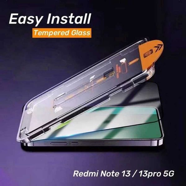 Cell Phone Screen Protectors Tempered Glass for Redmi Note 13 5G - Note13 Pro 5G - Note 12 Pro+ 13pro Protective One Click Easy Past Screen