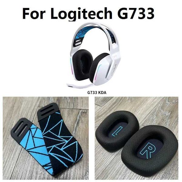 100% Ear pads for G733 KDA Games phones replacement G733 Euffs Ear covers Ear lows band Y250207
