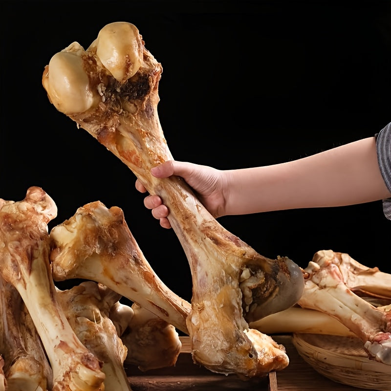 TEMU Large Beef Bones For Dogs - Natural Dental Chewing Bones, Durable Dog Treats For Teething Puppies & Adult Dogs, Promotes Oral Health, Mental