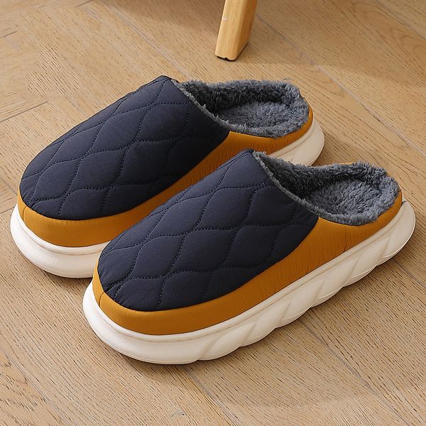 Free Shipping EVA FUR Slippers DARK GREY NAVY BROWN COFFEE white black designer slipper winter comfort flats slides slip-on men women shoes