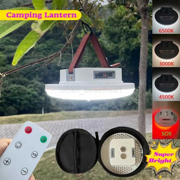 13500mAh Remote Control LED Rechargeable Camping Lantern Magnet Strong Light Portable Flashlights Tent Lights with Case BagCL240722