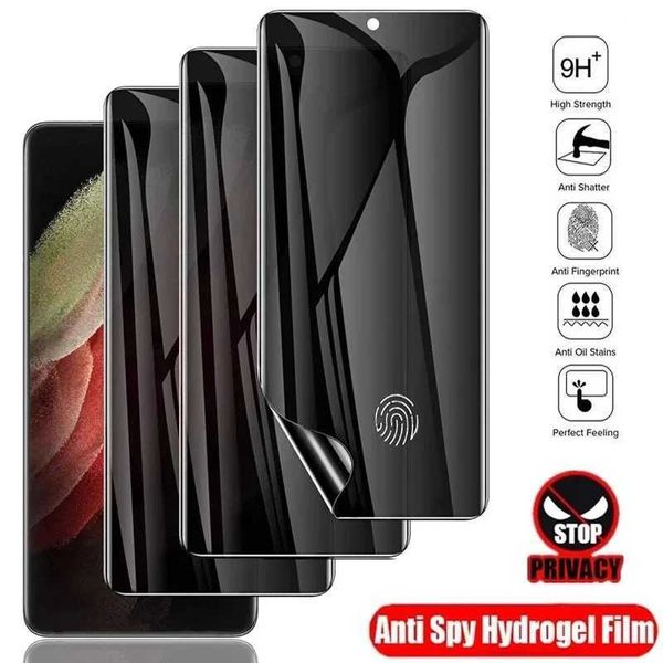 Cell Phone Screen Protectors Anti Spy Hydrogel Film For Samsung Galaxy S20 S21 S23 S22 Ultra S9 S10 Plus S21 FE Note 9 10 20 Ultra Privacy S