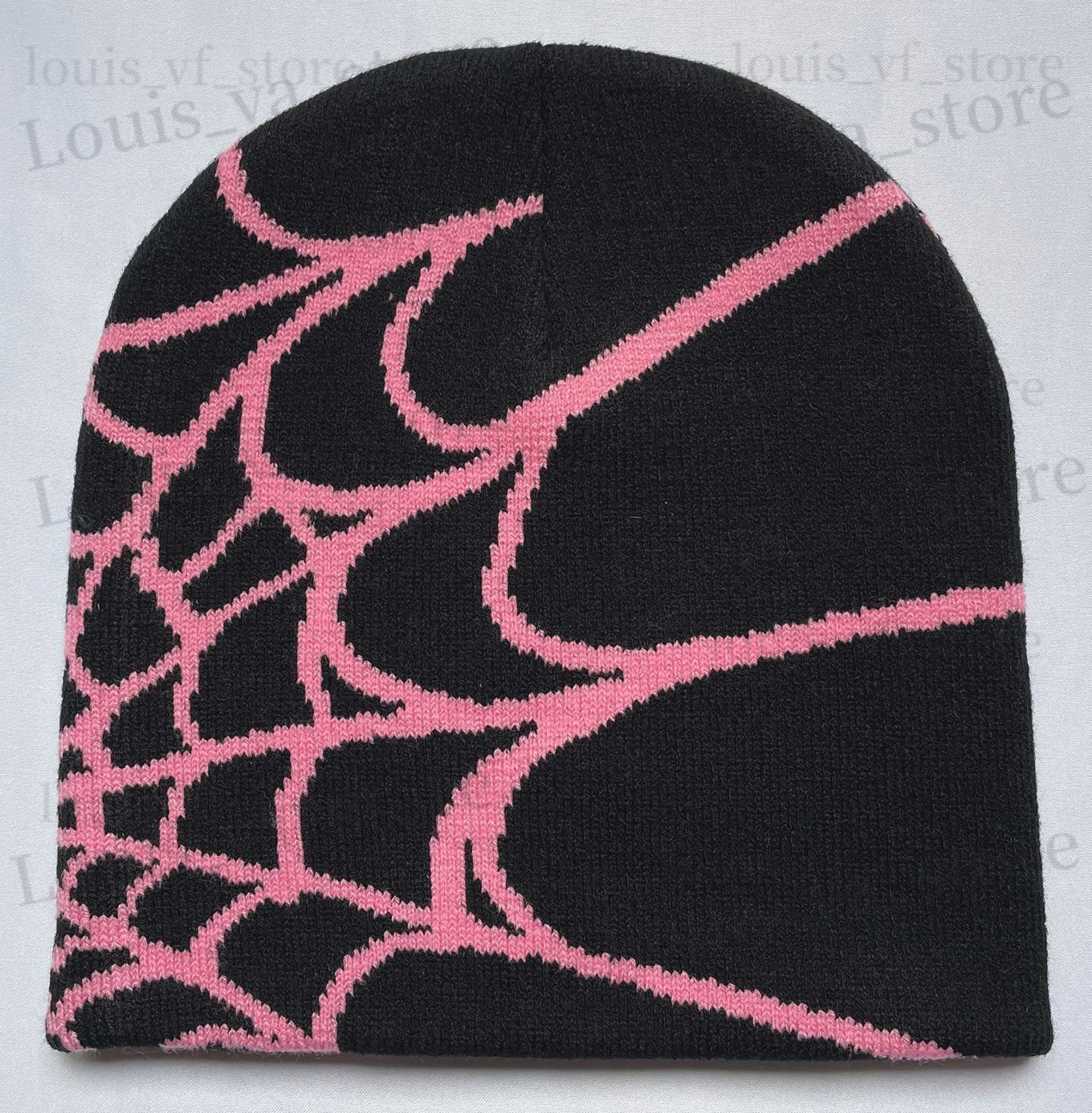 Beanie-Skull Caps Knitting Beanies Hat Men Women Autumn Winter Warm Fashion Outdoor Spider Web Cap For Women Hats T230728