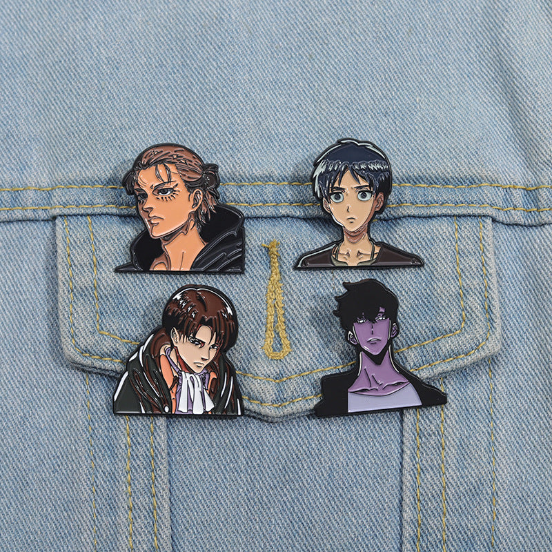 Cool man characters enamel pin Cute Anime Movies Games Hard Enamel Pins Collect Metal Cartoon Brooch Backpack Hat Bag Collar Lapel Badges