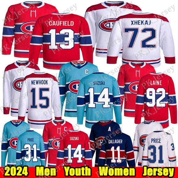#13 Cole Caufield Reverse Retro hockey jersey #14 Nick Suzuki Juraj Slafkovsky Kirby Dach Brendan Gallagher Guy Lafleur Alex Newhook Patrik