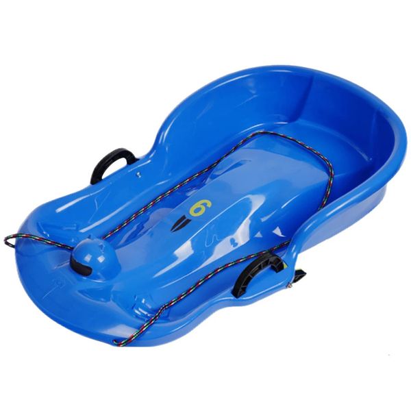 Sled Plastic 2Handle Childrens Mountain Sprint Tobogen Grass Sand Slide Luggage 241008