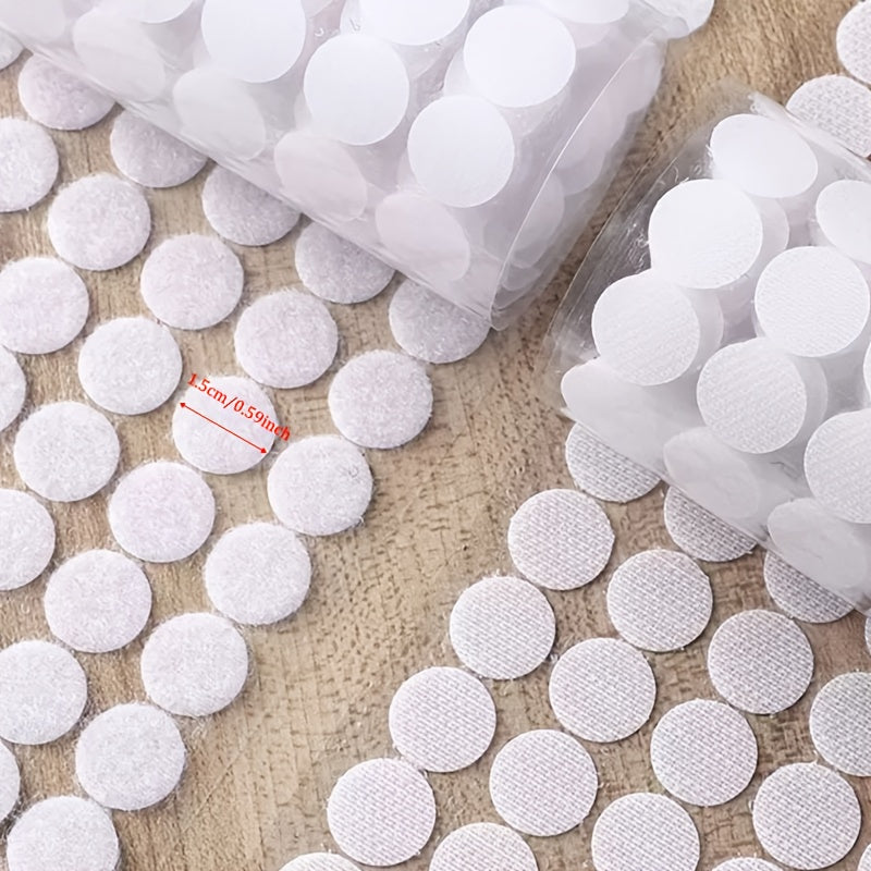 TEMU 400pcs (200 Pairs) Heavy-duty Fastener - No Residue Removal, Strong Adhesive Round Circle Sticky Backs For Crafts, Scrapbooking, Labels,