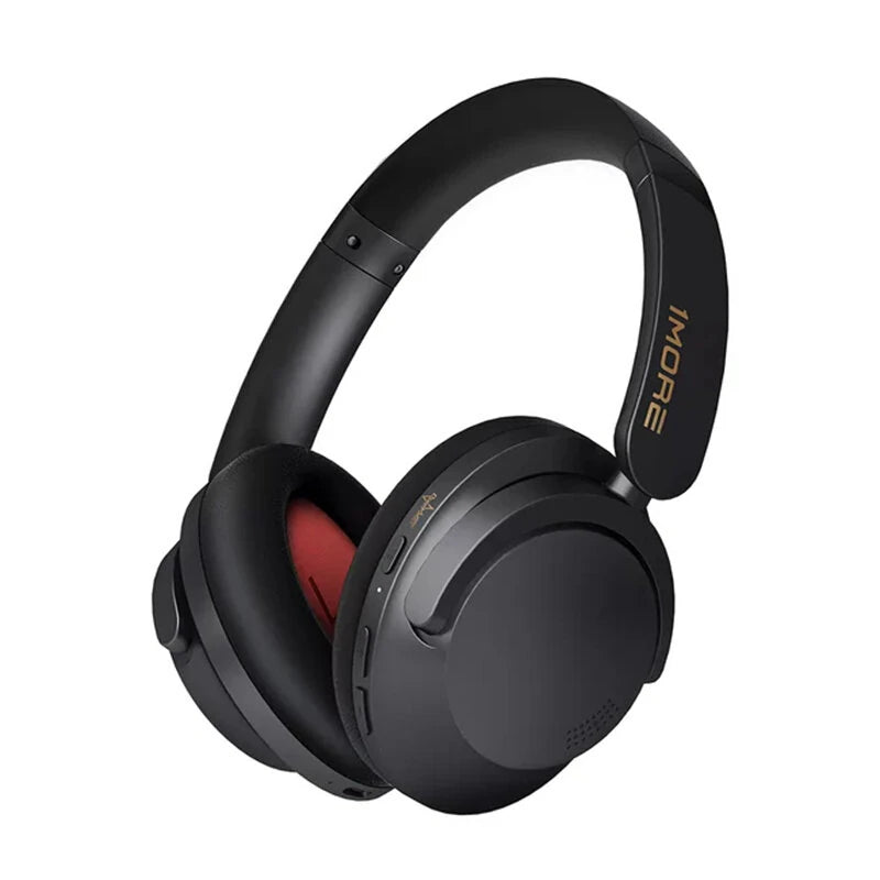 1MORE SonoFlow Pro HQ51 Wireless ANC Headphone bluetooth Headset QuietMax Intelligent Noise Cancelling AI Call Noise Red