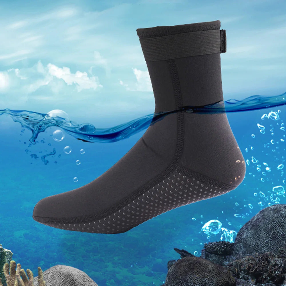 3mm 5mm Neoprene Diving Socks Non-slip Adult Warm Patchwork Elasticity Wetsuit Shoes Diving Surfing Boots Swimming Snorkeling 250822